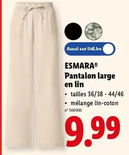 Large - Pantalon large en lin
