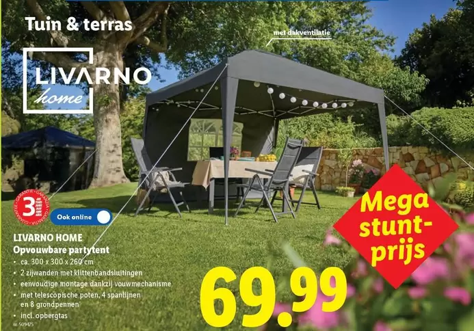 Mega - Opvouwbare partytent