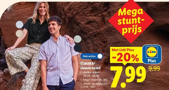 Mega - Linnen hemd