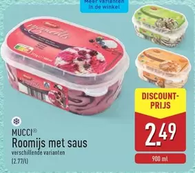 De - Roomijs met saus