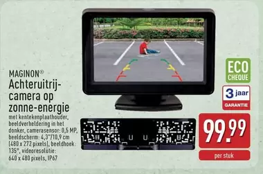 Camera - Achteruitrijcamera op zonne-energie