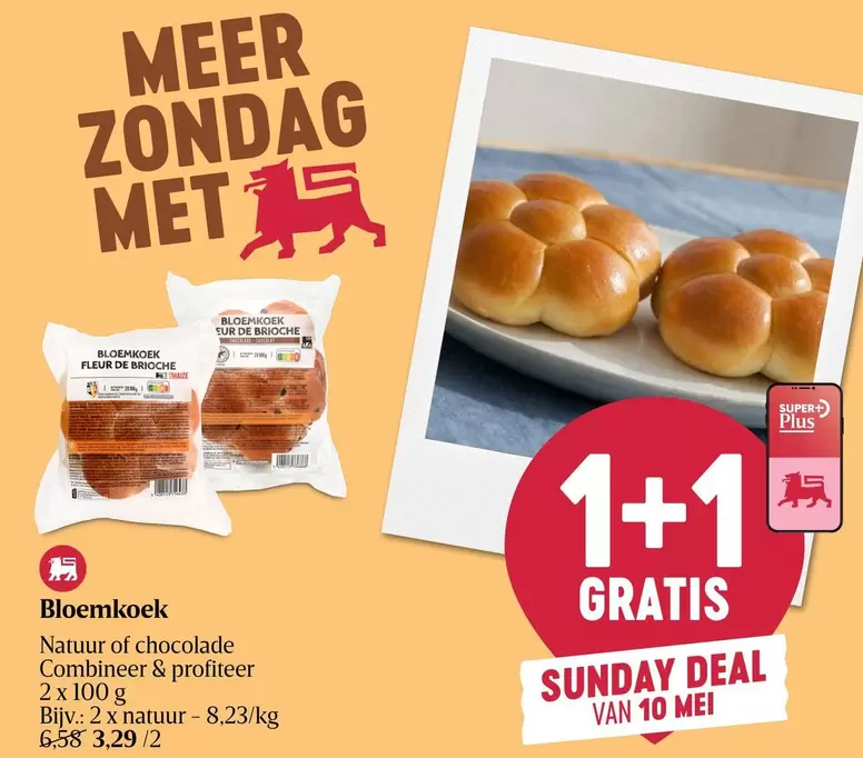 Fleur - Bloemkoek Natuur of chocolade Combineer & proﬁteer 2 x 100 g