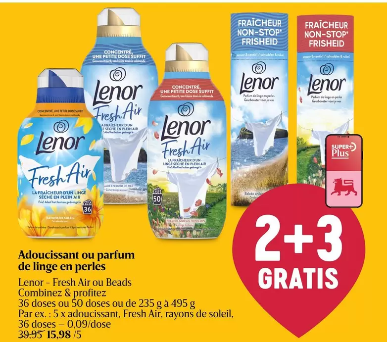 Adoucissant ou parfum de linge en perles