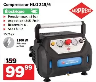 Bar - Compresseur HLO 215/6 Électrique