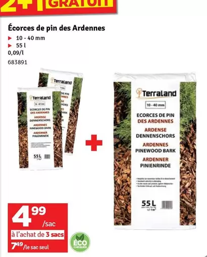 De - Écorces de pin des Ardennes 10-40 mm