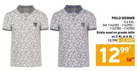 POLO HOMME S & XXL Ref 1142357-1142907-1142358-1142906