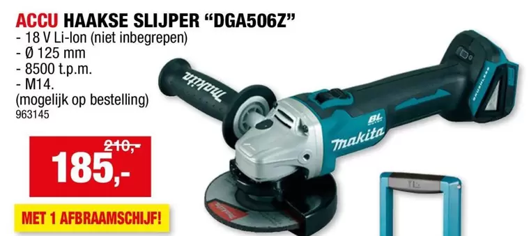 ACCU HAAKSE SLIJPER "DGA506Z"