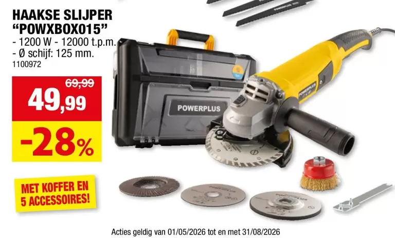 HAAKSE SLIJPER "POWXBOX015"