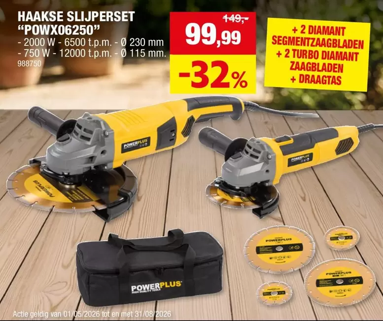 HAAKSE SLIJPERSET "POWX06250"