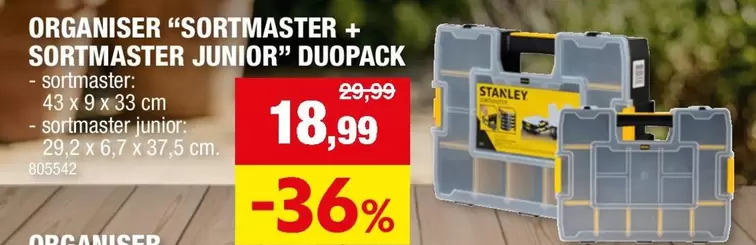 ORGANISER "SORTMASTER + SORTMASTER JUNIOR" DUOPACK
