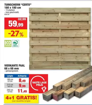 TUINSCHERM "CERTO"