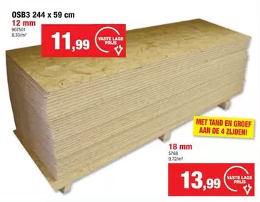 De - OSB3 244 x 59 cm