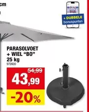 PARASOLVOET + WIEL "BO"