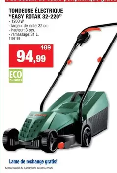 De - TONDEUSE ÉLECTRIQUE "EASY ROTAK 32-220"
