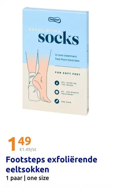 One - exfoliërende eelt sokken