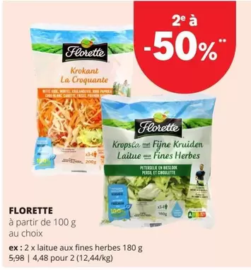 De - Krokiant La Croquante, Kropsla met Fijne Kruiden, Laitue aux Fines Herbes