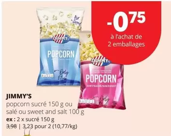De - Popcorn sucré ou salé