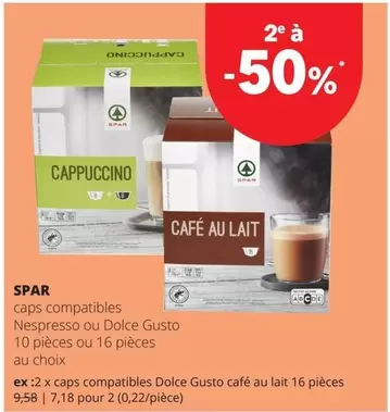 Dolce Gusto - caps compatibles Nespresso ou