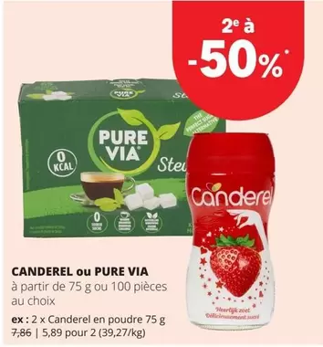 De - Canderel ou Pure Via