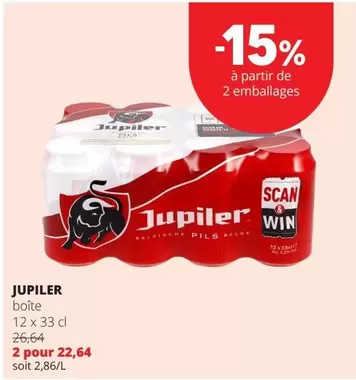 Jupiler - Boîte