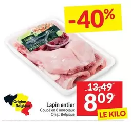 Karcher - Lapin entier Coupé en 8 morceaux