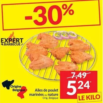 De - Ailes de poulet marinées ou nature