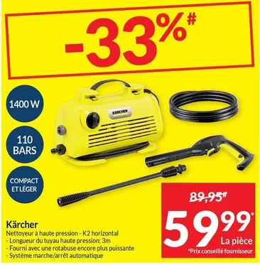 Karcher - Nettoyeur à haute pression - K2 horizontal