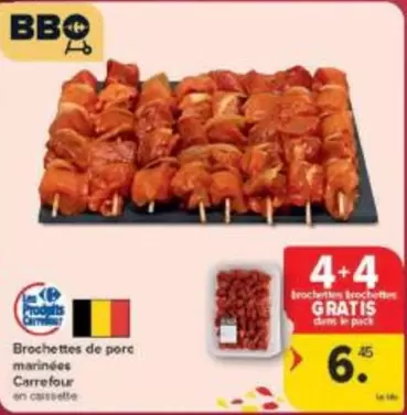 Bbq - Brochettes de porc marinées