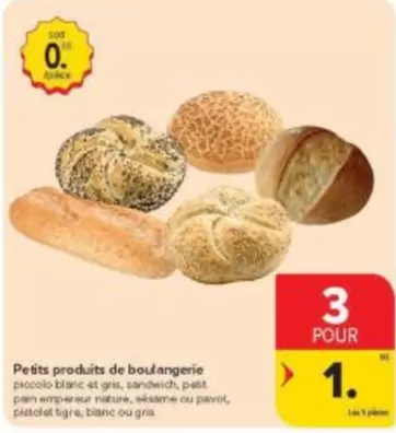 De - Petits produits de boulangerie