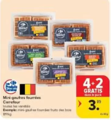 Mini-gaufres fourrées