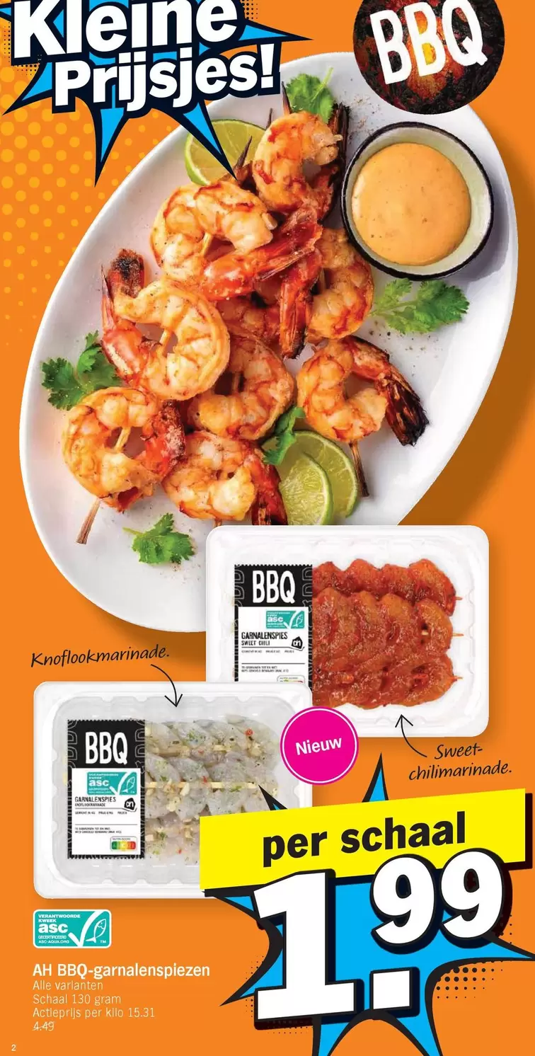 Bbq - Garnalen, Varkenshaasjes