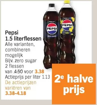 De - Pepsi 1.5 literflessen