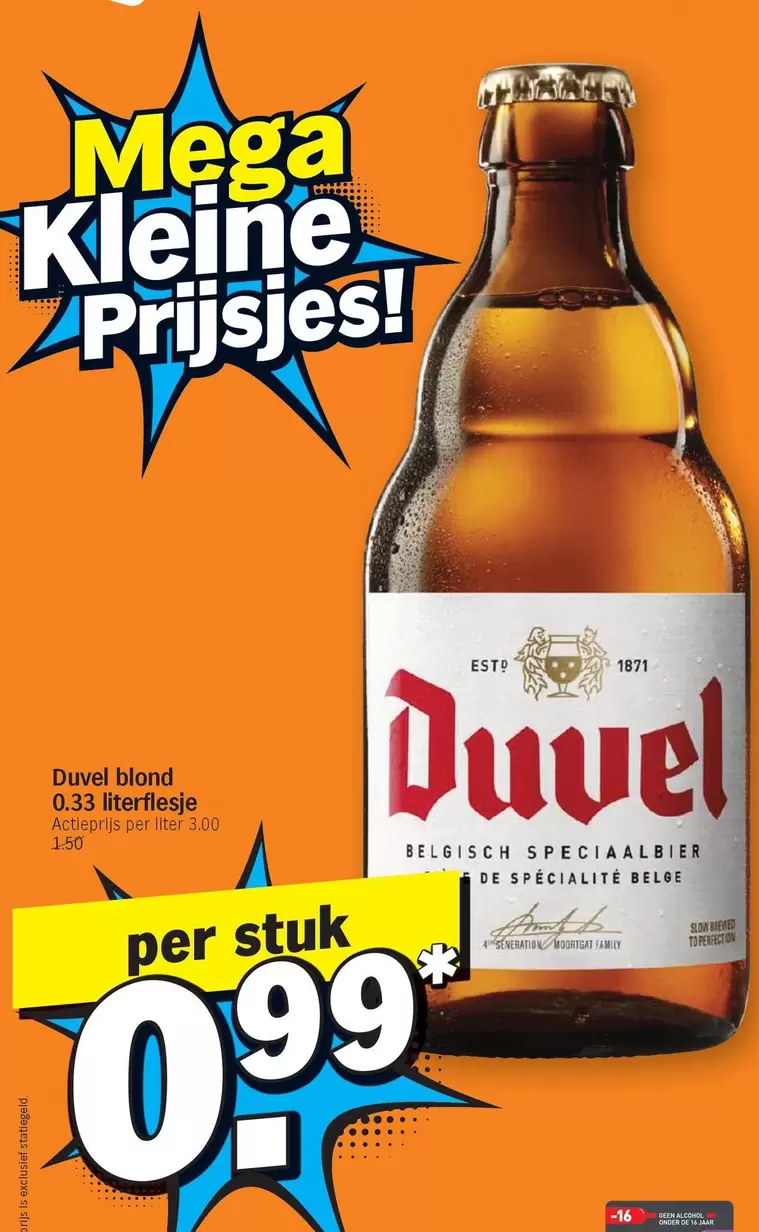 Duvel -  blond 0.33 literflesje