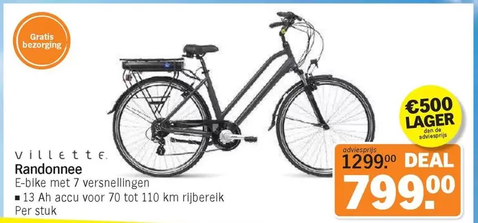 De - E-bike met 7 versnellingen