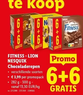 Lion - FITNESS - LION NESQUIK Chocoladerepen