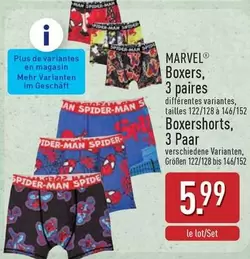 Marvel - Boxers, 3 paires / 3 Paar