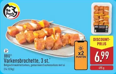 Be - Varkensbrochettes