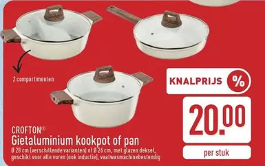 Gietaluminium kookpot of pan
