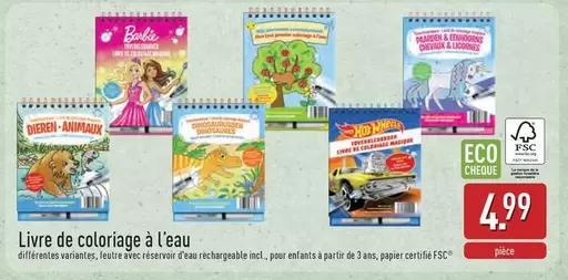 Barbie - Livre de coloriage à l'eau