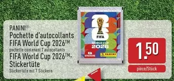 Pochette d'autocollants FIFA World Cup 2026
Sticker-Tüte