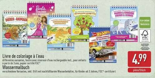 De - Livre de coloriage à l'eau