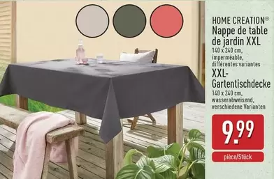 De - Nappe de table de jardin XXL