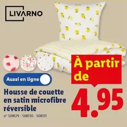 De - Housse de couette en satin microfibre réversible n° 508129 - 508130 - 508131