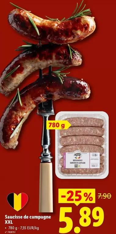 De - Saucisse de campagne XXL