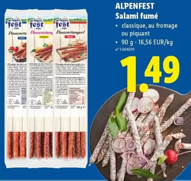 Salami fumé