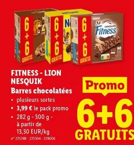 Lion - Barres chocolatées