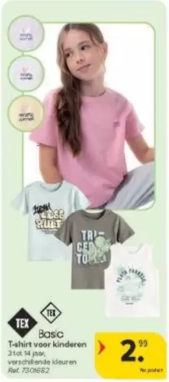 Basic T-shirt voor kinderen