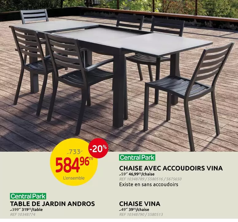 Park - CHAISE AVEC ACCOUDOIRS VINA