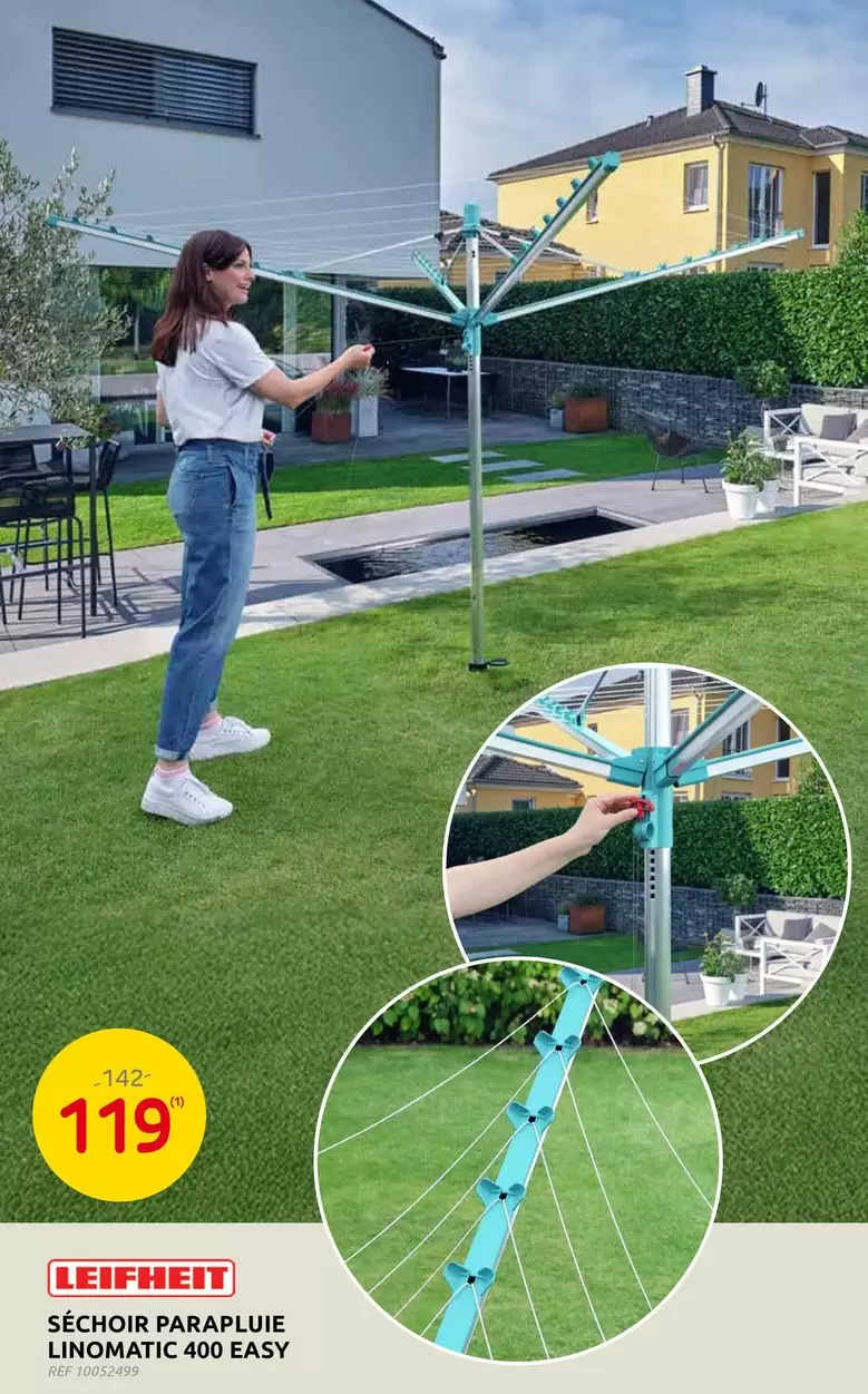 SÉCHOIR PARAPLUIE LINOMATIC 400 EASY
