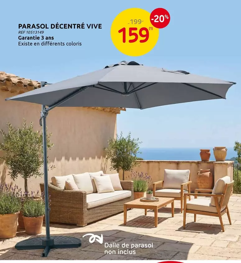 De - PARASOL DÉCENTRÉ VIVE REF 70512149